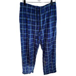 Stafford blue plaid sleep pants